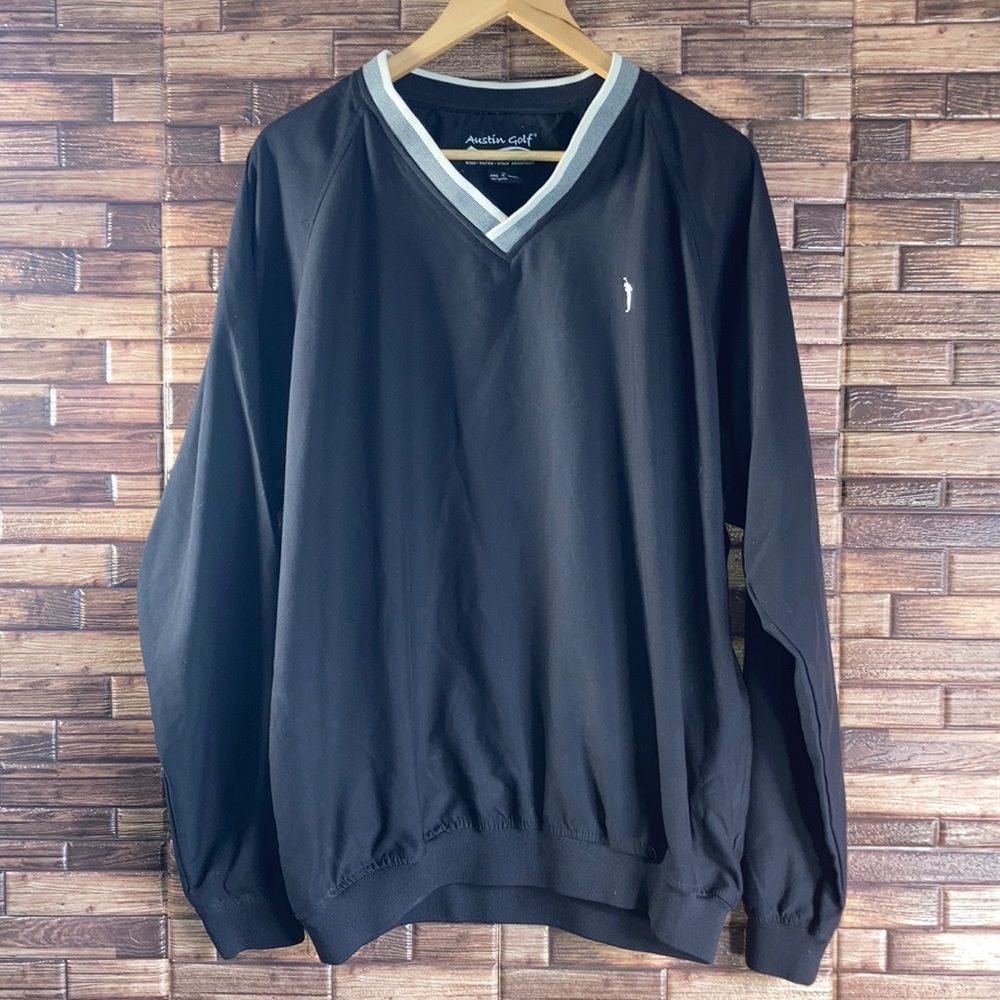 Mens Austin Golf Medium Black Pullover